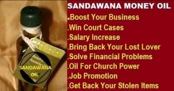 Know The Use Of Sandawana Oil Skin Love Luck Marriage Lotto